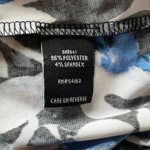 Ellen Tracy Blue / Black / White Tank Top Size XL - Picture 4 of 12